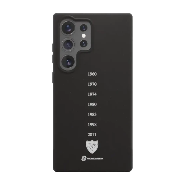 Phonecases3D Samsung Galaxy S25 Ultra HIFK Hockey kompostoituva suojakuori, musta