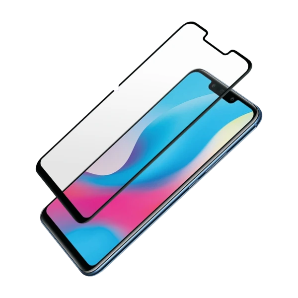 Insmat Nokia C32 panssarilasi, musta/läpinäkyvä