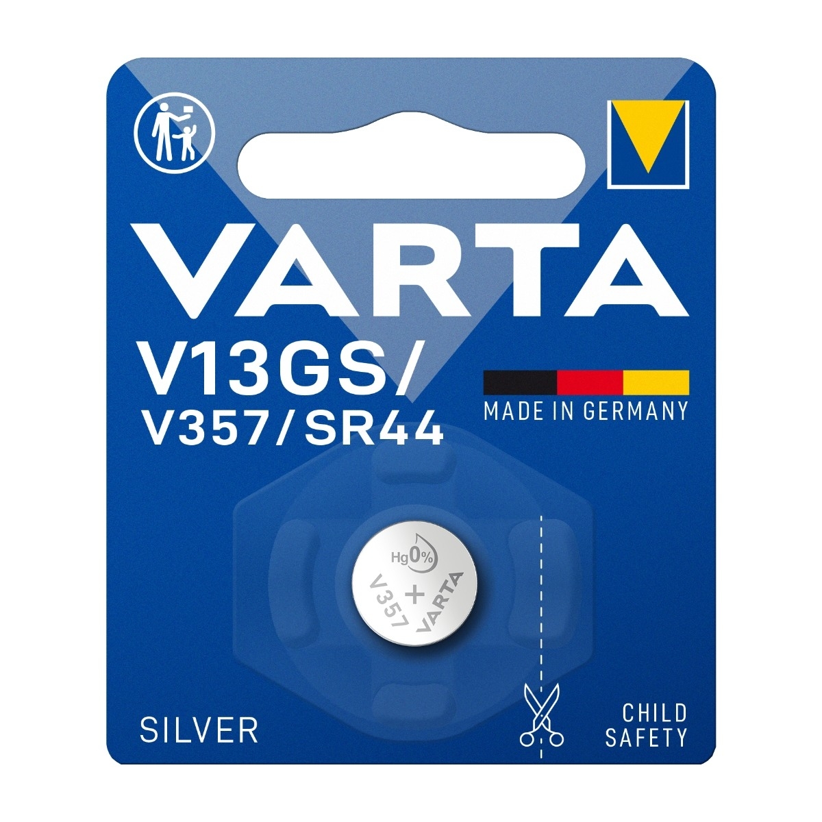 VARTA V13GS/V357/SR44 knappcellebatteri