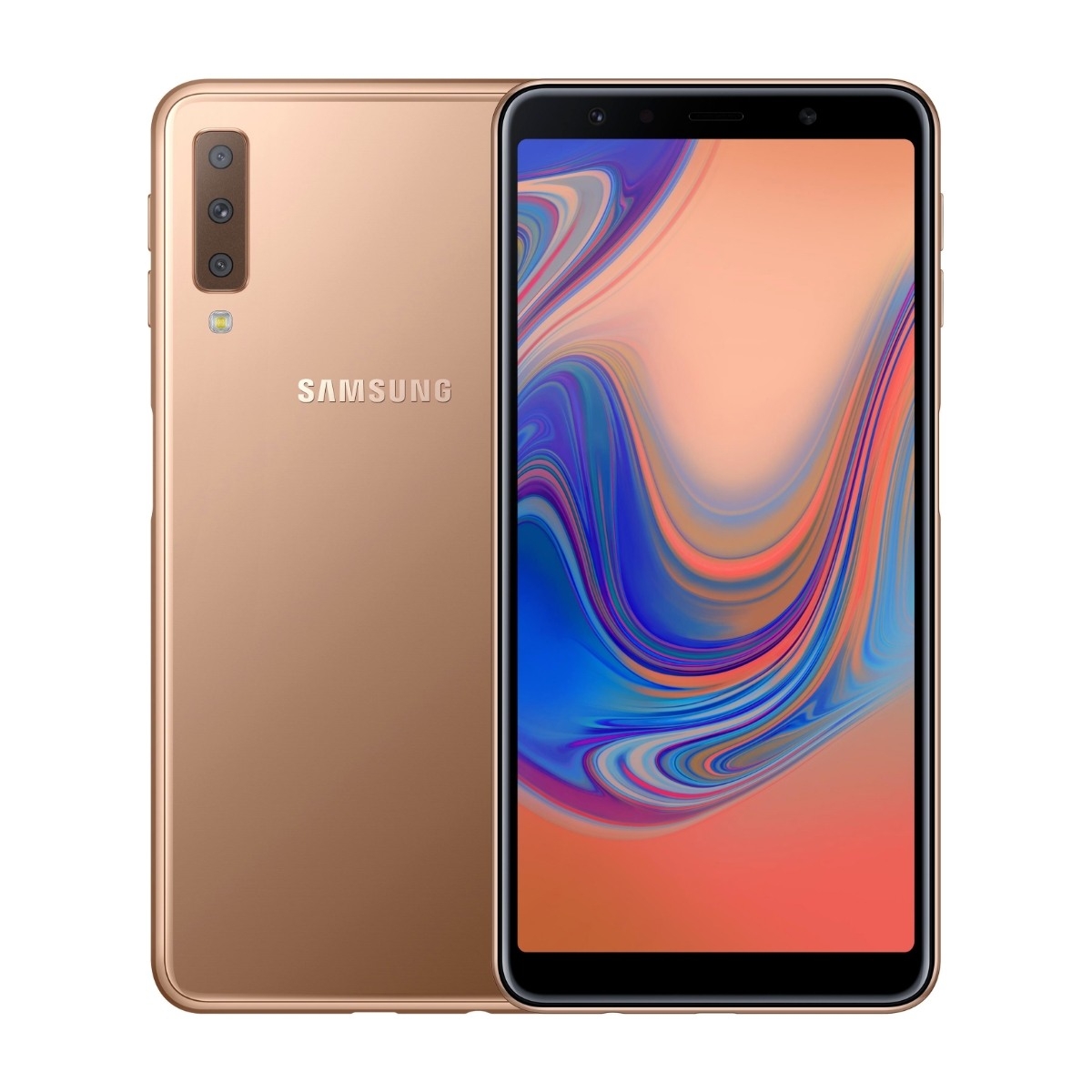 SAMSUNG GALAXY A7 2018 GULL 64 GB Power.no SAMSUNG GALAXY A7 2018 GULL 64 GB Power.no