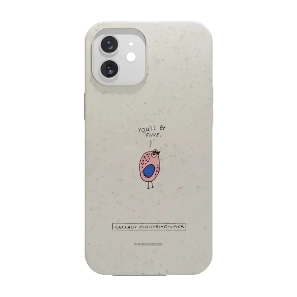 Phonecases3D iPhone 12 Maja Säfström kompostoituva suojakuori, valkoinen