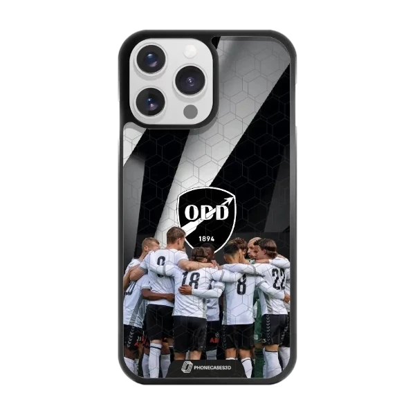 Phonecases3D iPhone 14 Pro Odds Ballklubb -3D suojakuori, musta