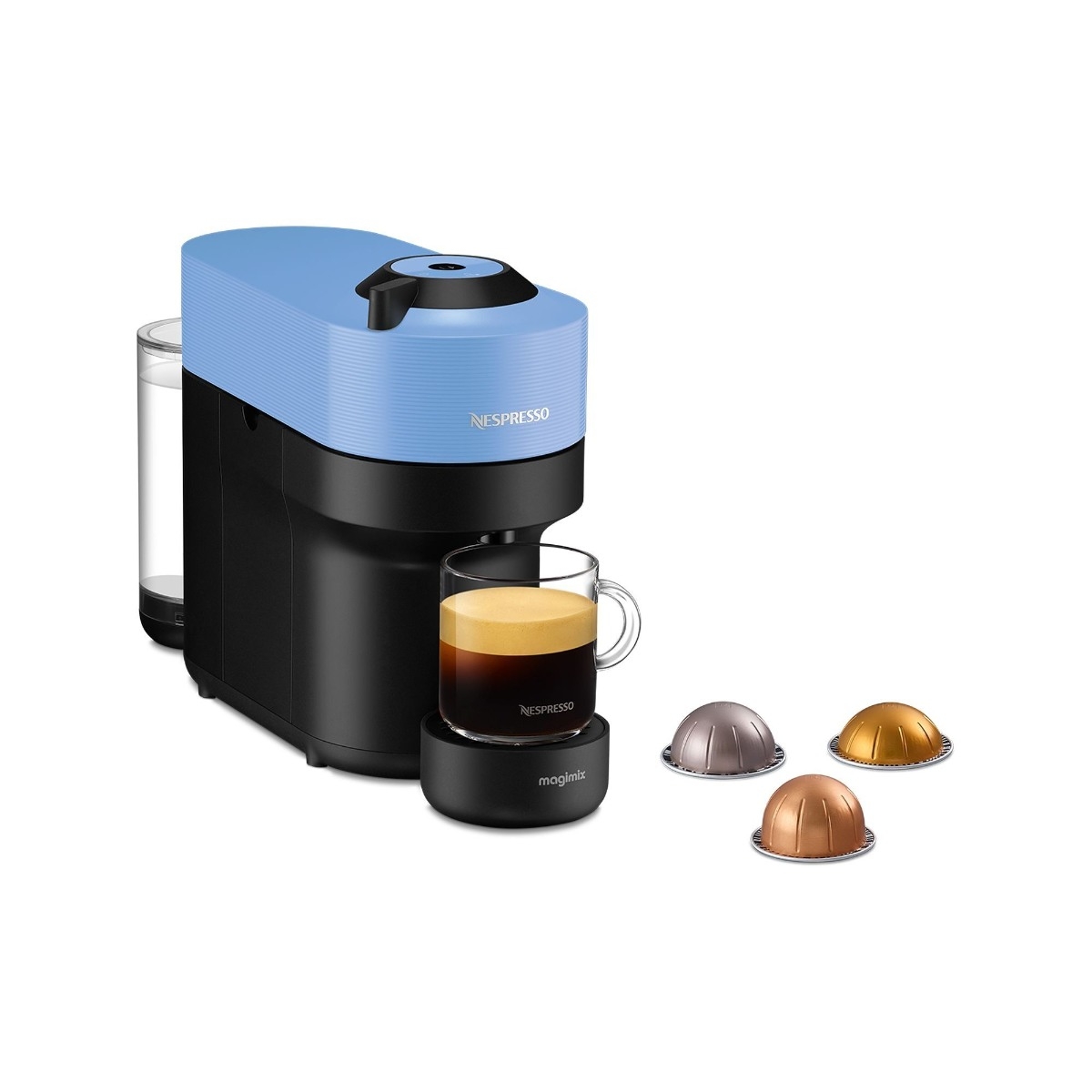 Nespresso Vertuo Pop kapselmaskine By Delonghi, blå billede 7