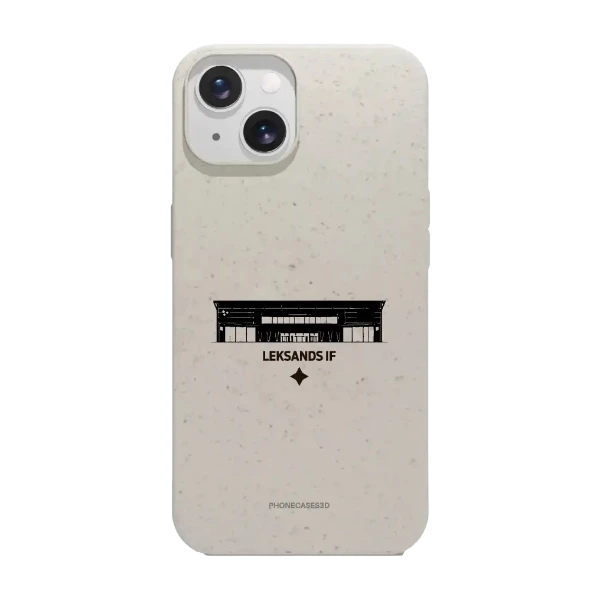 Phonecases3D iPhone 15 Leksands IF kompostoituva suojakuori, valkoinen