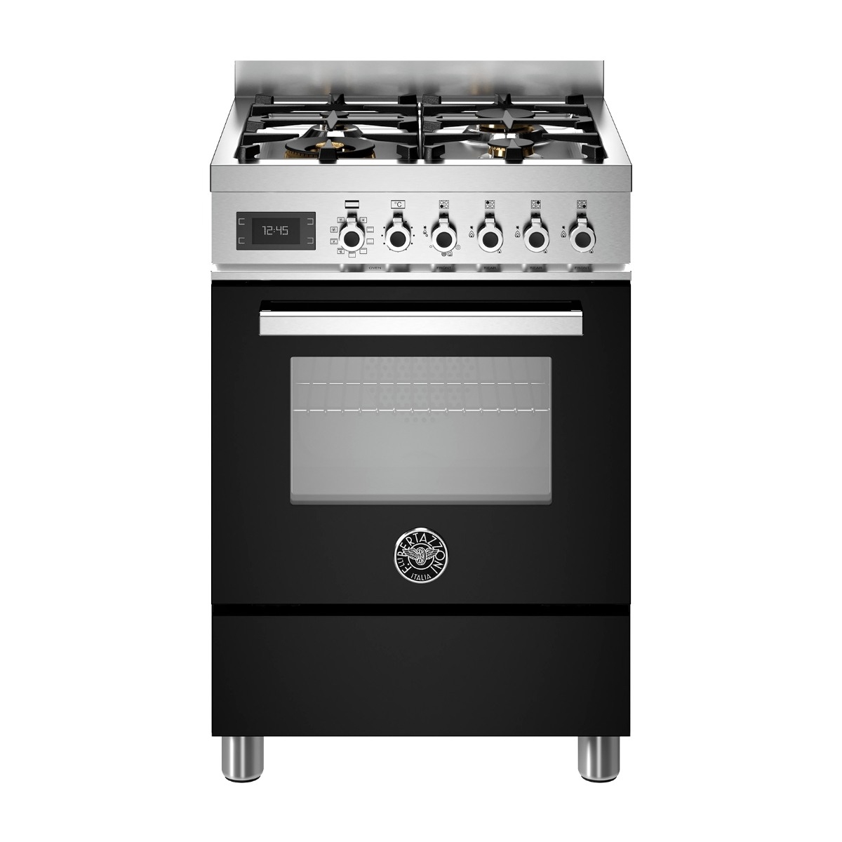 Bertazzoni Professional Series PRO64L1ENET gaskomfur, nero