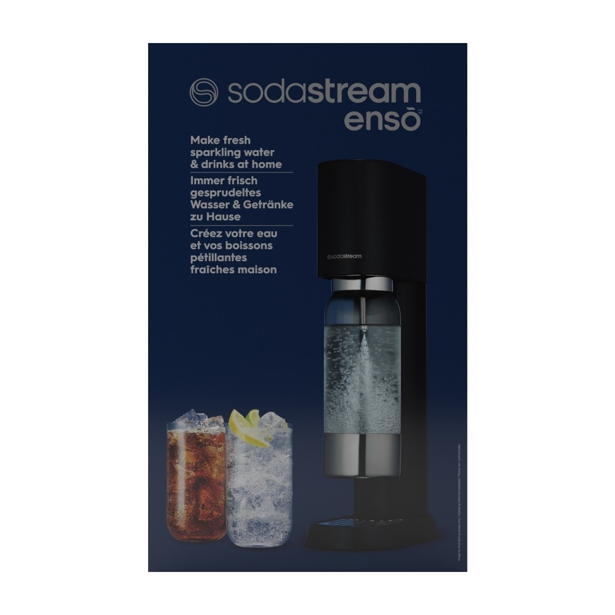 SodaStream Ensō sodavandsmaskine, sort billede 3