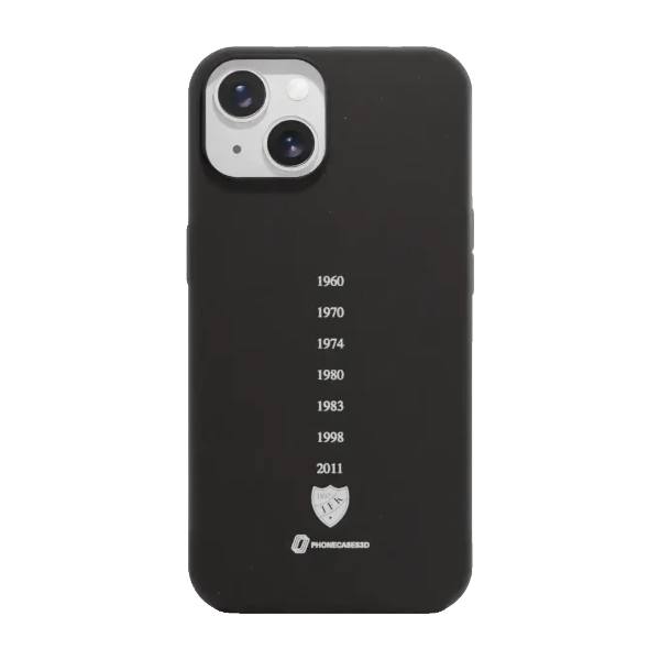 Phonecases3D iPhone 15 HIFK Hockey kompostoituva suojakuori, musta