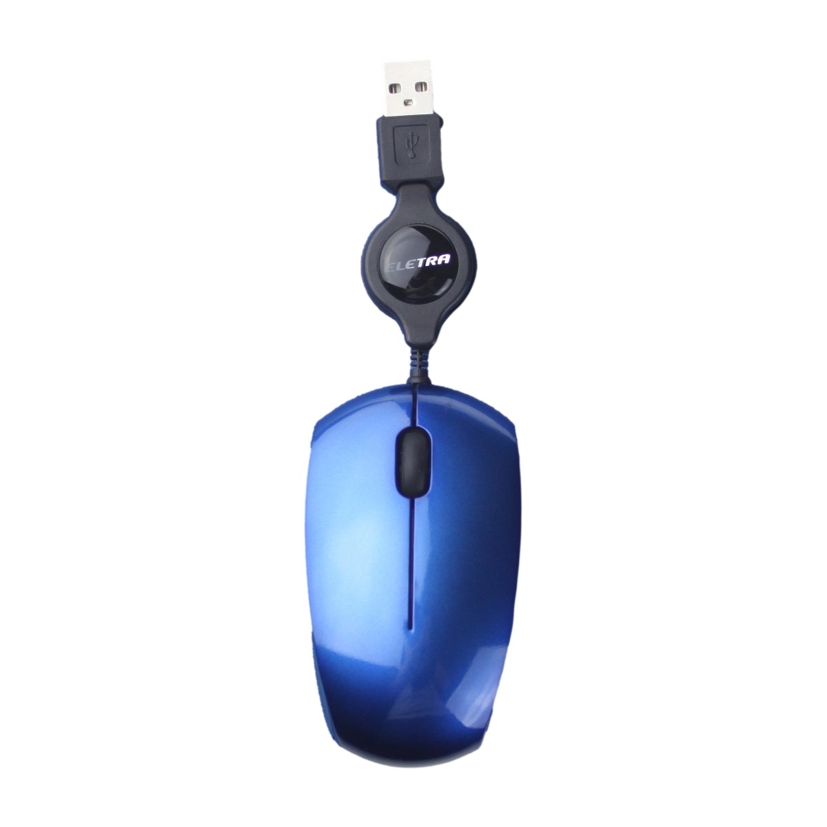 Eletra Mini Retractable Mouse, blue - Power.no