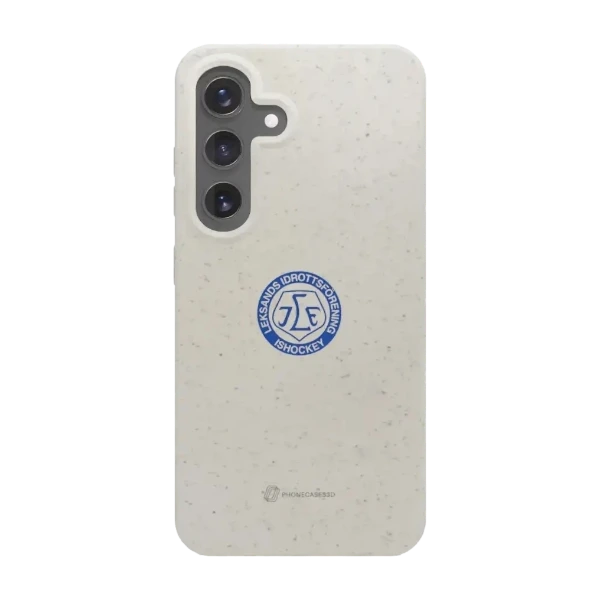 Phonecases3D Samsung Galaxy S25 Leksands IF kompostoituva suojakuori, valkoinen