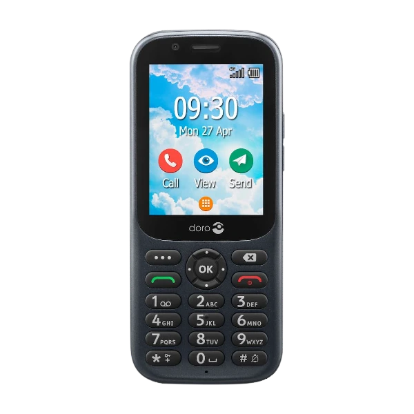 Doro 731X 4G, graphite mobiltelefon
