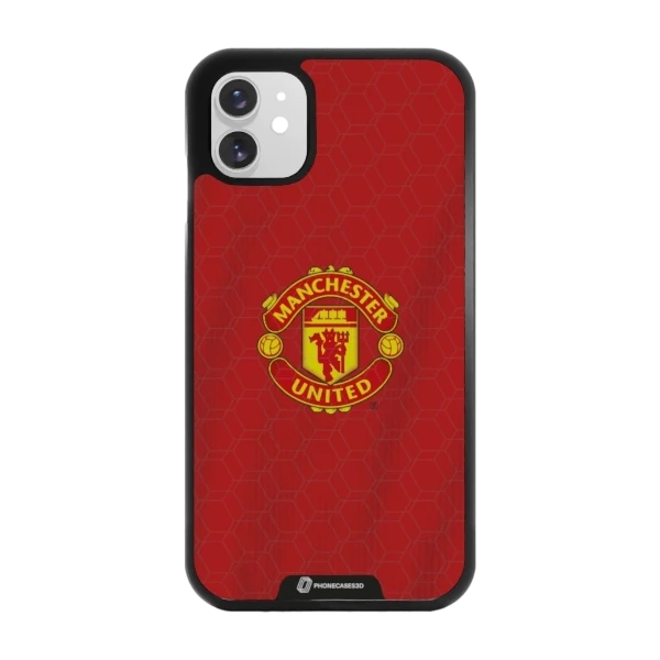 Phonecases3D iPhone 11 Manchester United FC -3D suojakuori, musta