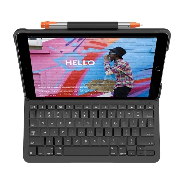 Logitech Slim Folio iPad 10,2" tastaturdeksel