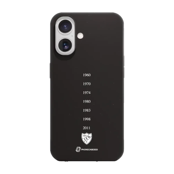 Phonecases3D iPhone 17 HIFK Hockey kompostoituva suojakuori, musta