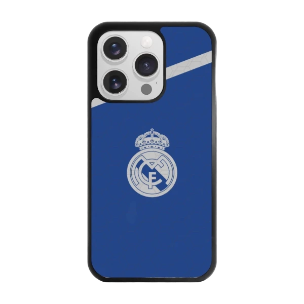 Phonecases3D iPhone 15 Pro Real Madrid -3D suojakuori, musta