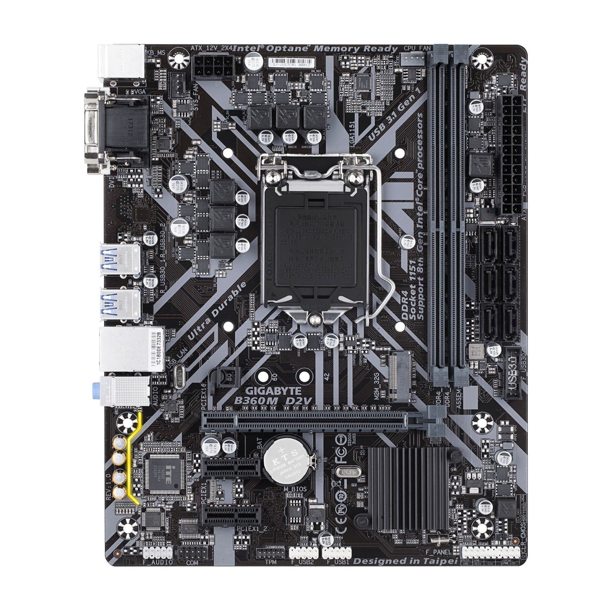 GIGABYTE B360M D2V EMOLEVY - Power.fi