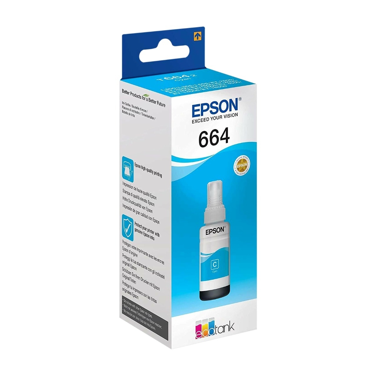 Epson EcoTank T6642 70 Ml, cyan blekk flaske