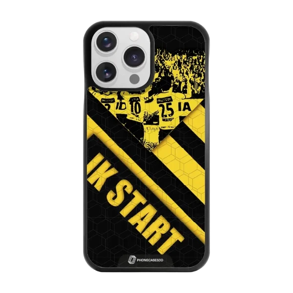 Phonecases3D iPhone 14 Pro IK Start -3D suojakuori, musta