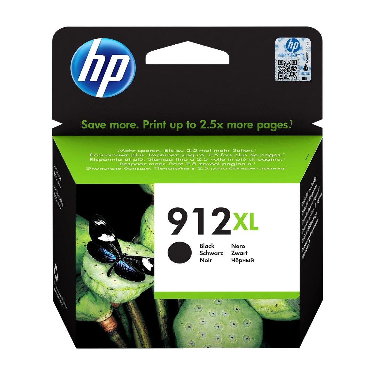 HP 912XL, svart blekkpatron 3yl84ae