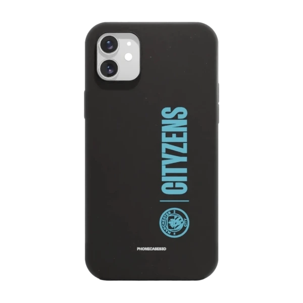 Phonecases3D iPhone 11 Man City kompostoituva suojakuori, musta