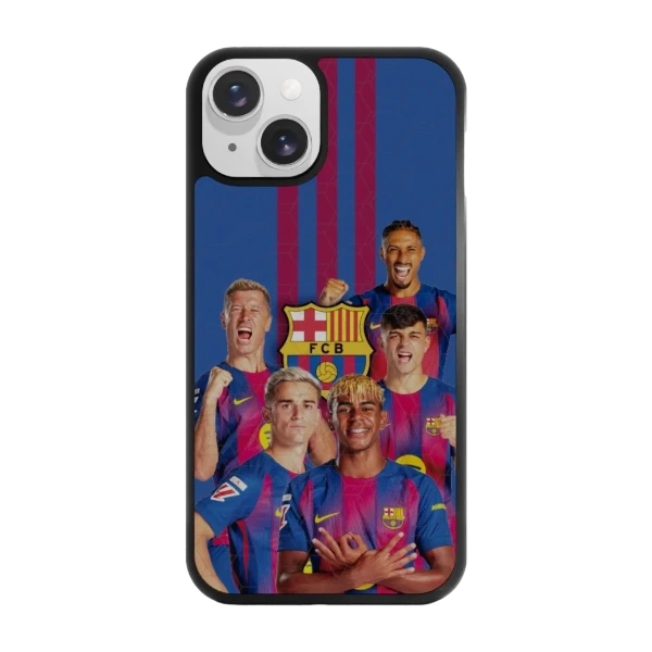 Phonecases3D iPhone 14 FC Barcelona -3D suojakuori, musta