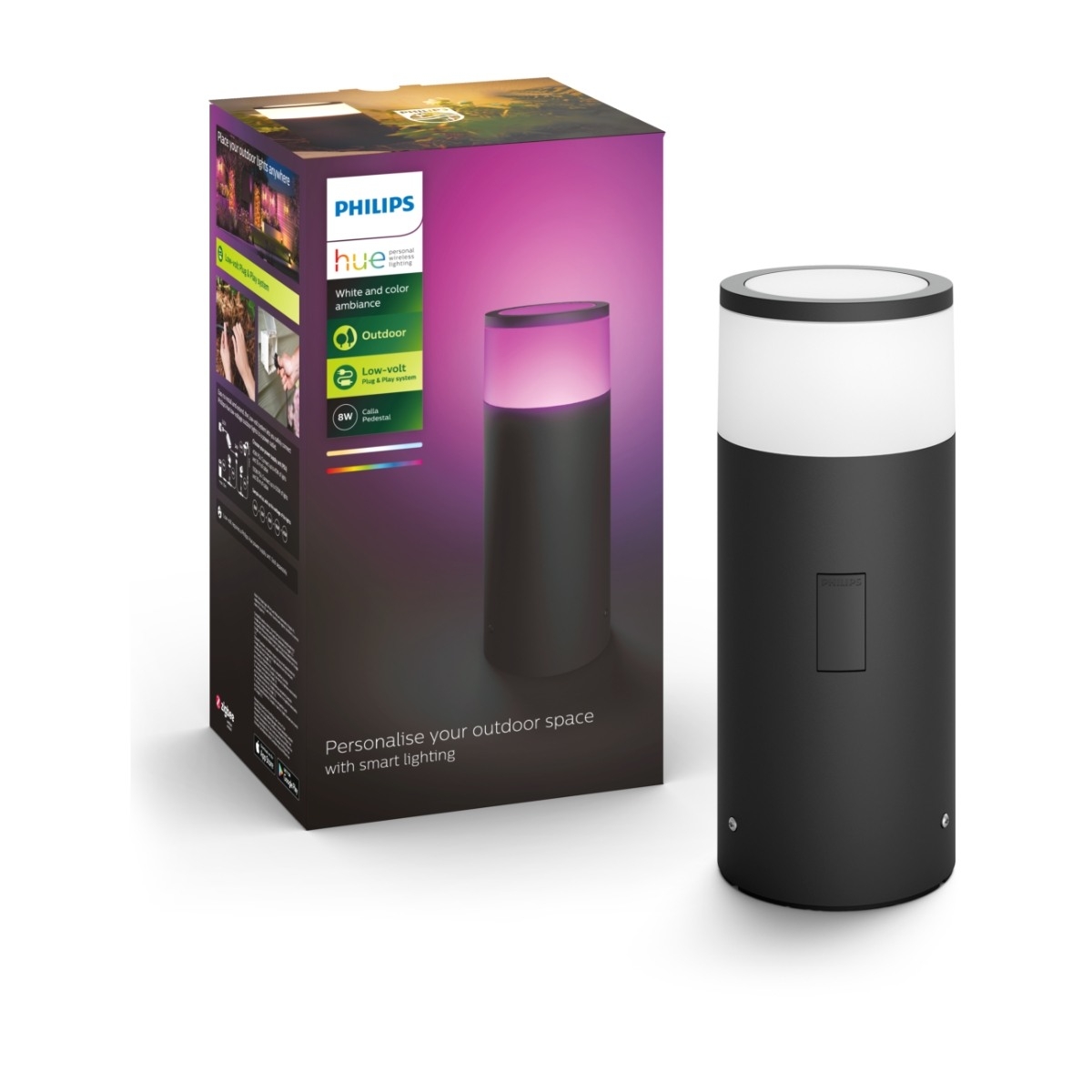 Hue Calla Pullert svart, 600 lm, 8 W LED
