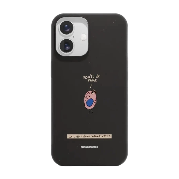 Phonecases3D iPhone 16 Maja Säfström kompostoituva suojakuori, musta
