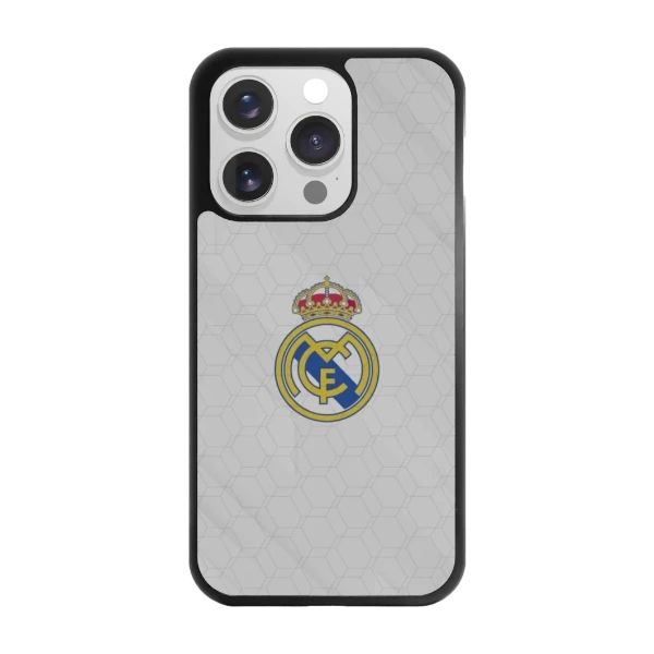 Phonecases3D iPhone 16 Pro Real Madrid -3D suojakuori, musta
