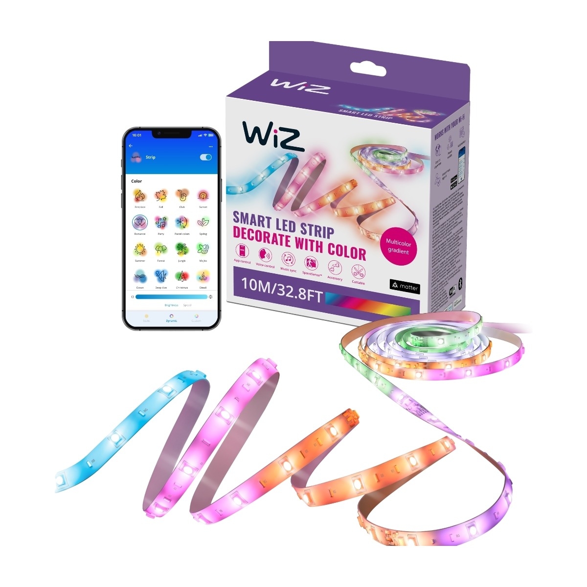 WiZ RGBIC LED lyskæde 10 m