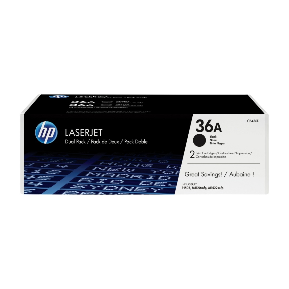 HP 36A 2 Stykker Original, svart