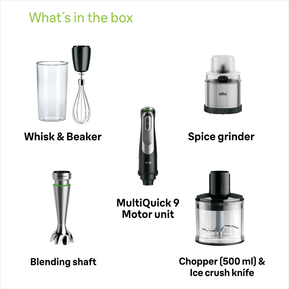 Braun MultiQuick 9 MQ9138XI stavblender billede 7