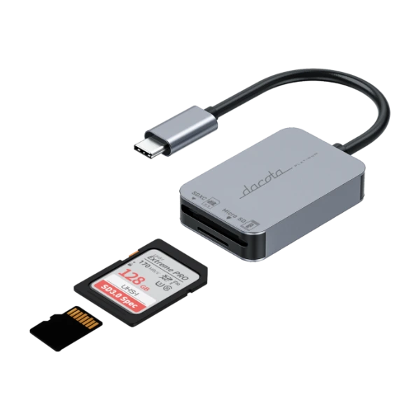 Dacota Platinum USB-C 3.0 2-i-1 kortläsare