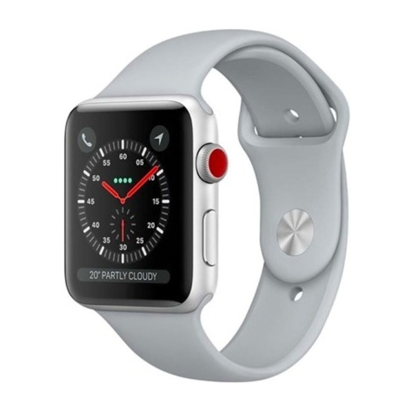 APPLE WATCH S3 4G 38MM SV AL SPORT WH FG - Power.dk