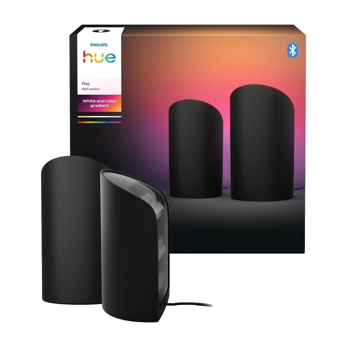 Philips Hue Play Smart vegglampe 2 stk, svart
