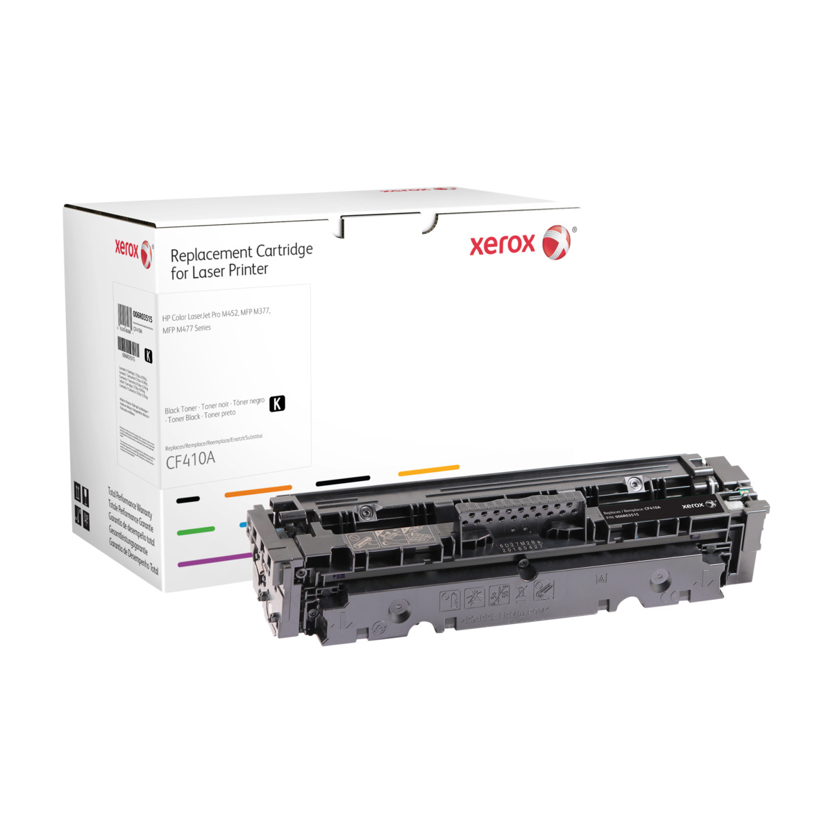 Xerox sort tonerpatron. Svarende til Hp CF410A. Kompatibel med Hp Color Laserjet Pro Mfp m477,