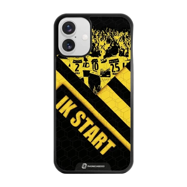 Phonecases3D iPhone 16 Plus IK Start -3D suojakuori, musta
