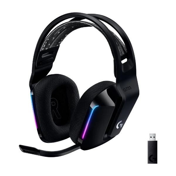 Logitech G733 Lightspeed Wireless RGB Gaming Headset store - Black