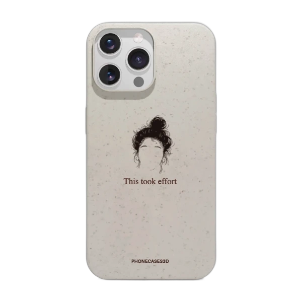 Phonecases3D iPhone 14 Pro Marit Bakkli kompostoituva suojakuori, valkoinen