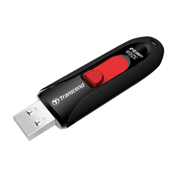 Transcend USB 2.0 32Gb Blk Jetflash 590 - POWER.dk