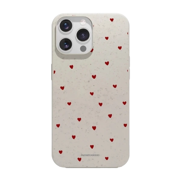 Phonecases3D iPhone 14 Pro Martine Halvorsen kompostoituva suojakuori, valkoinen