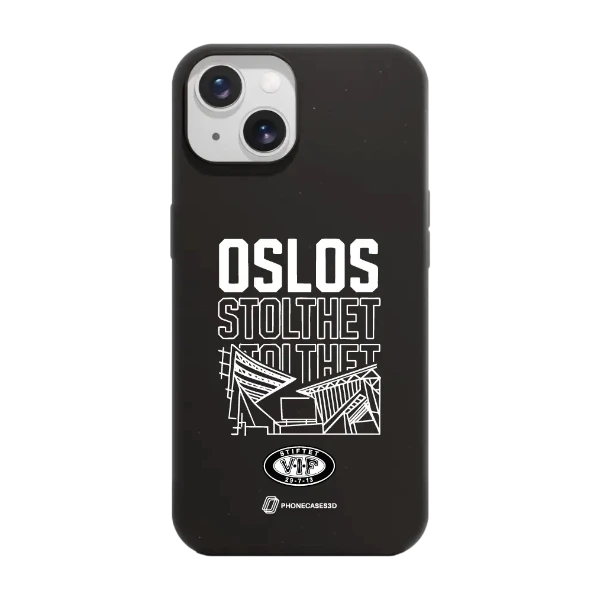 Phonecases3D iPhone 15 VIF kompostoituva suojakuori, musta