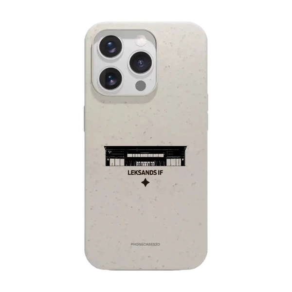 Phonecases3D iPhone 15 Pro Leksands IF kompostoituva suojakuori, valkoinen