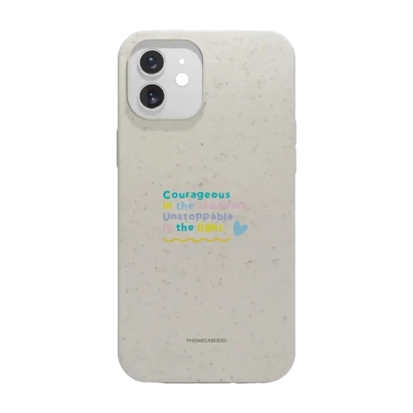Phonecases3D iPhone 12 Jess Rachel Sharp kompostoituva suojakuori, valkoinen