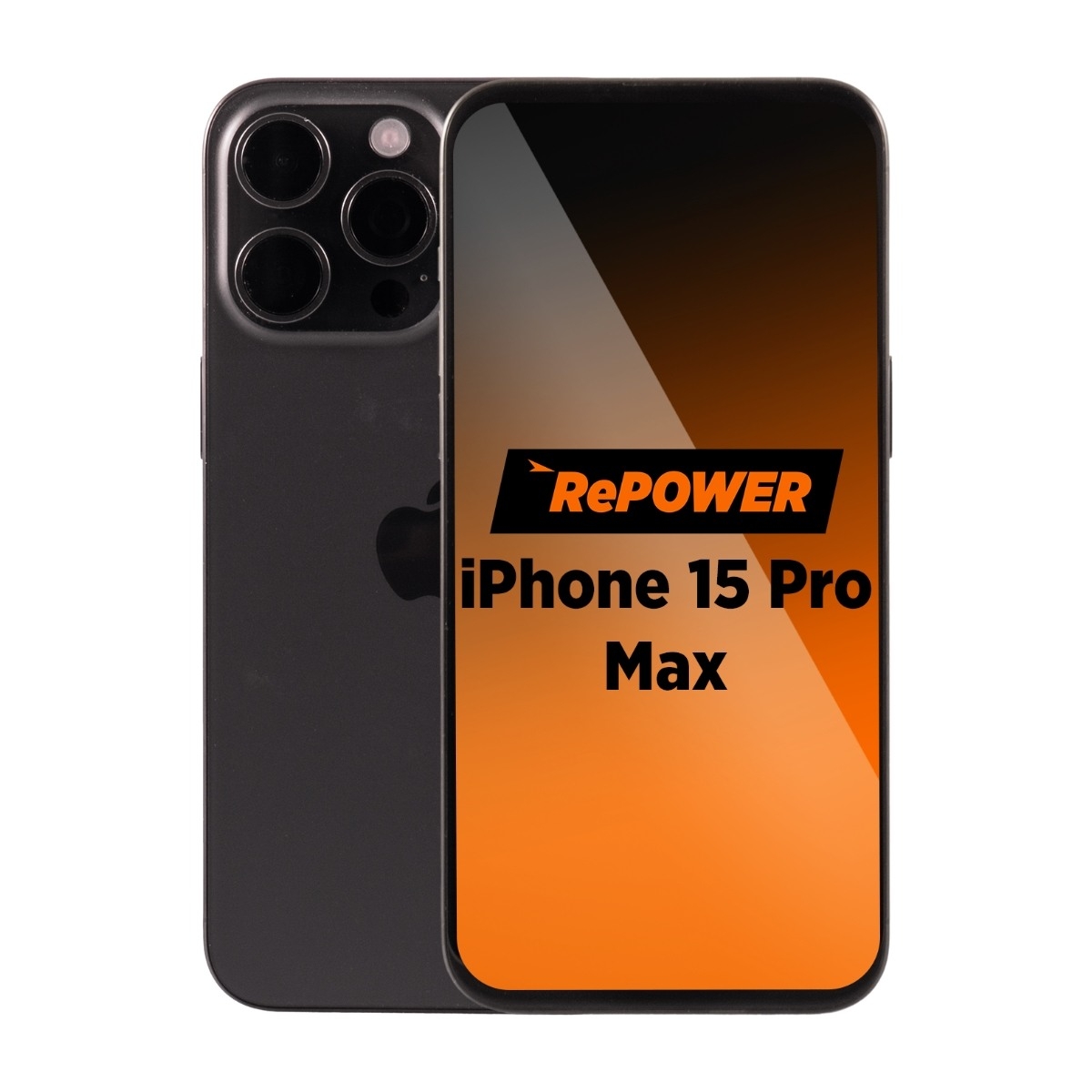 RePower iPhone 15 Pro Max , Svart Titanium, Grade B