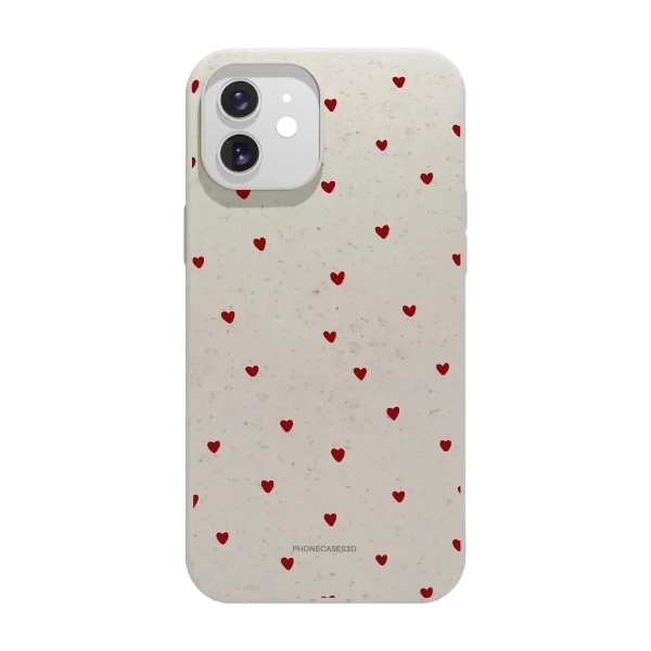Phonecases3D iPhone 12 Martine Halvorsen kompostoituva suojakuori, valkoinen