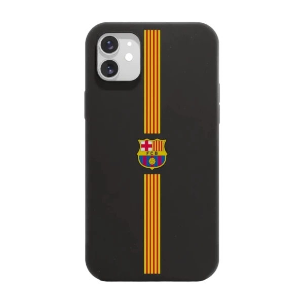 Phonecases3D iPhone 11 FC Barcelona kompostoituva suojakuori, musta