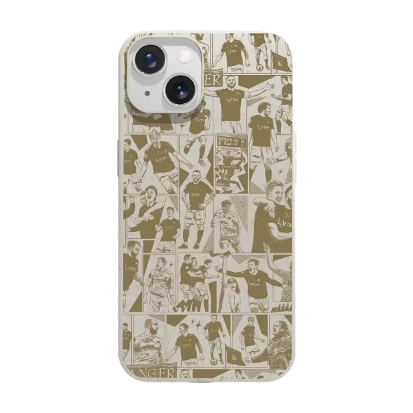 Phonecases3D iPhone 14 Viking FK kompostoituva suojakuori, valkoinen