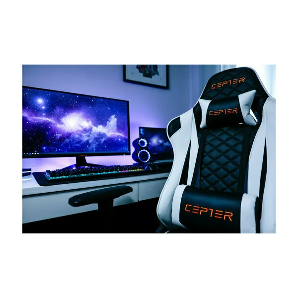 CEPTER ROGUE BLACK WHITE GAMING CHAIR POWER Bedrift