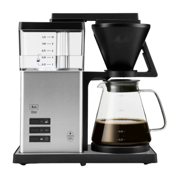 Melitta ONE kahvinkeitin, musta/ruostumaton teräs