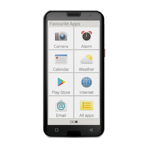 Emporia Smart.5 4G 64 GB, svart/sølv