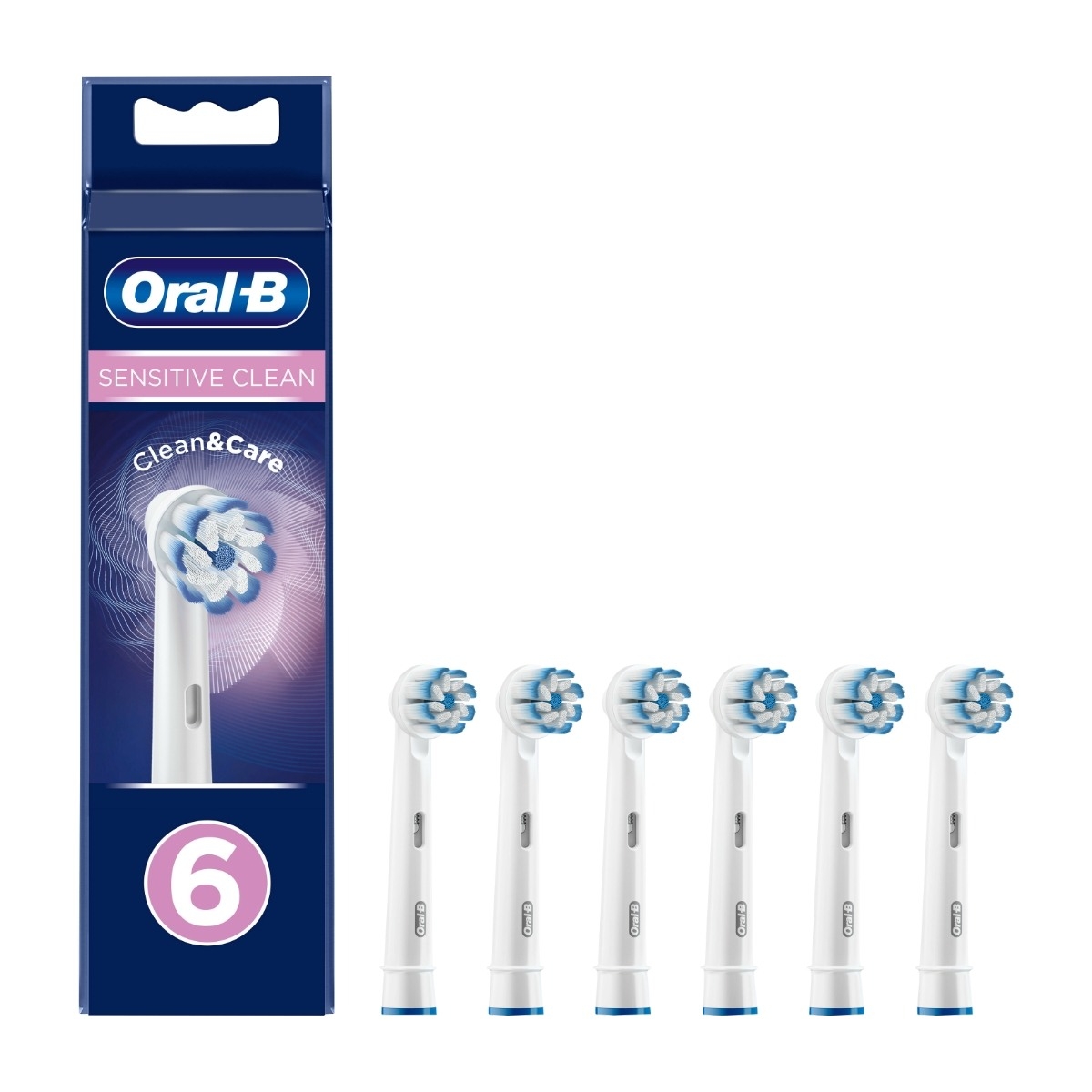 Oral-B Sensitive Clean borsthuvud, 6 st